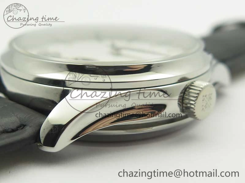 Trendy The Erotic Timepiece White Dial SS Markers on Black Leather Strap A23J 8992