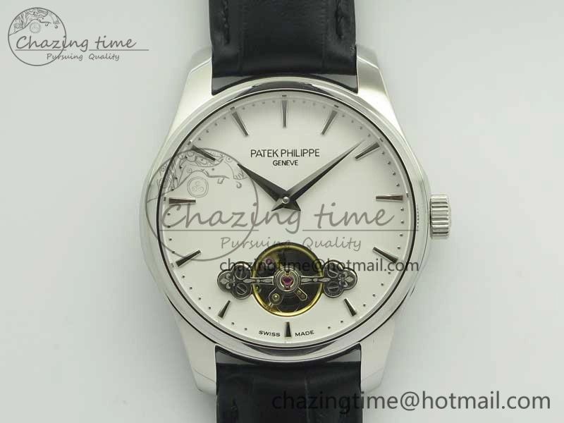 Trendy The Erotic Timepiece White Dial SS Markers on Black Leather Strap A23J 8992