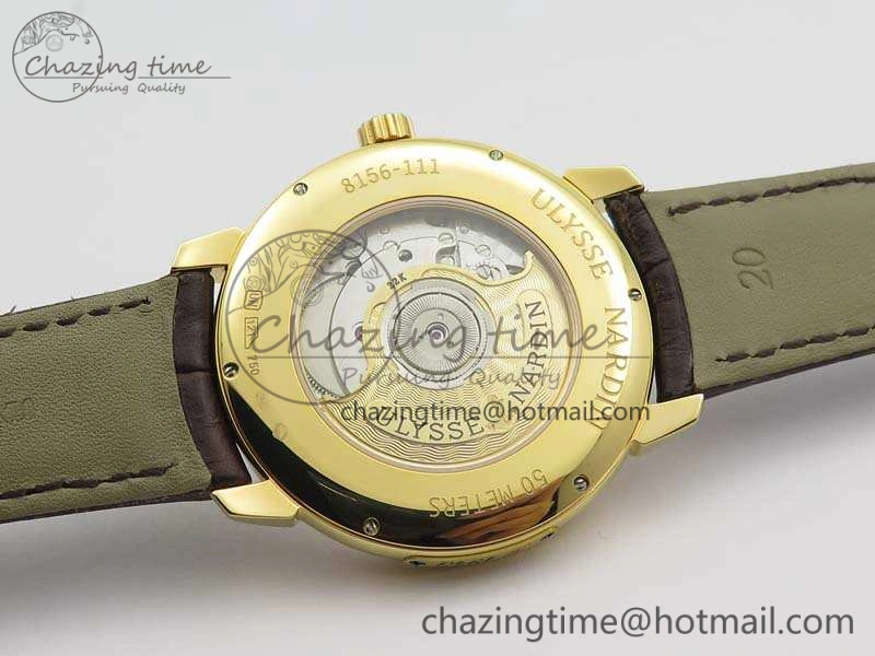Classico RG FK 1:1 Best Edition White Dial On Leather Strap A Functional 9818