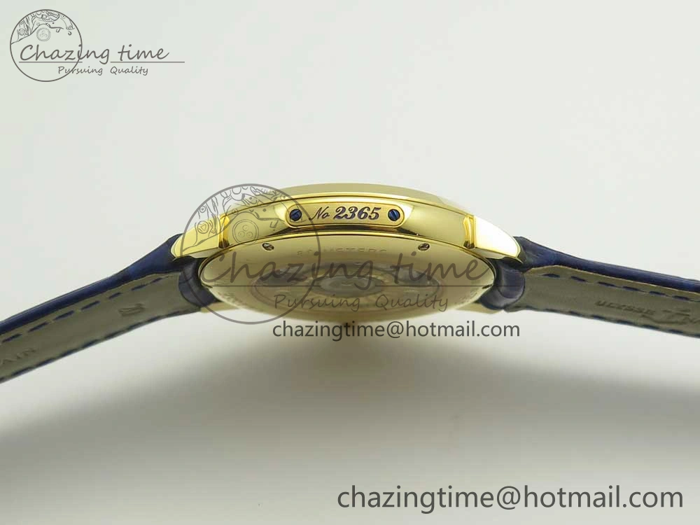 NewStyle Classico RG FKF Best Edition Dog Dial on Blue Leather Strap A 9810