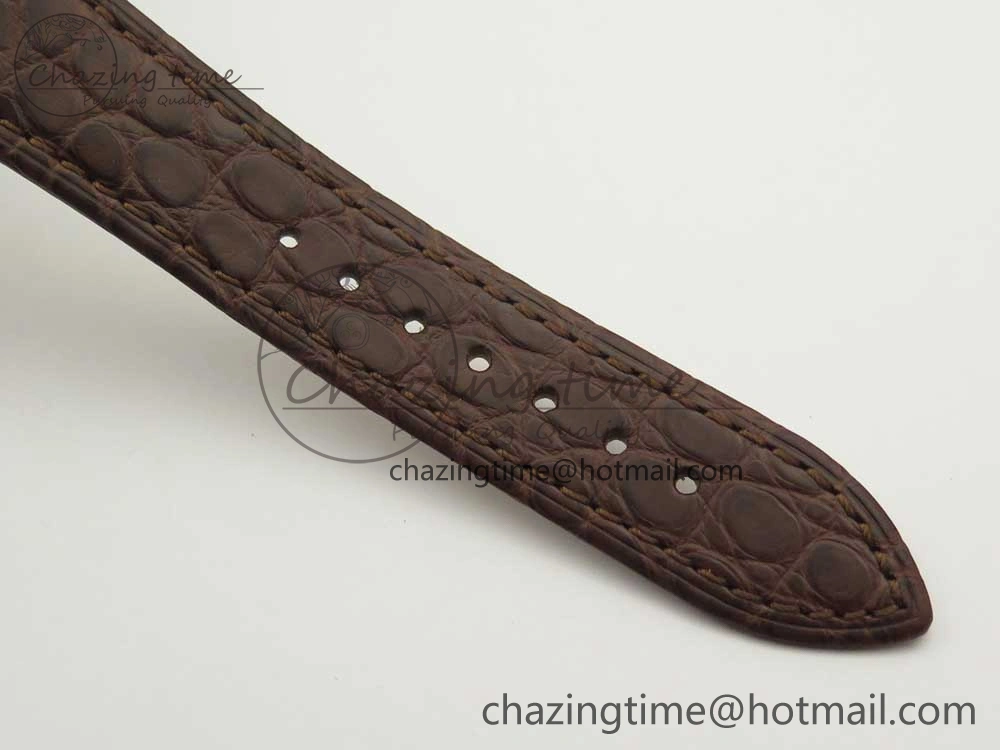 Classique Auto 5177 RG 3944 MK 1:1 Best Edition White Dial Numbers Markers On Brown Leather A777Q V ModernLook 5337