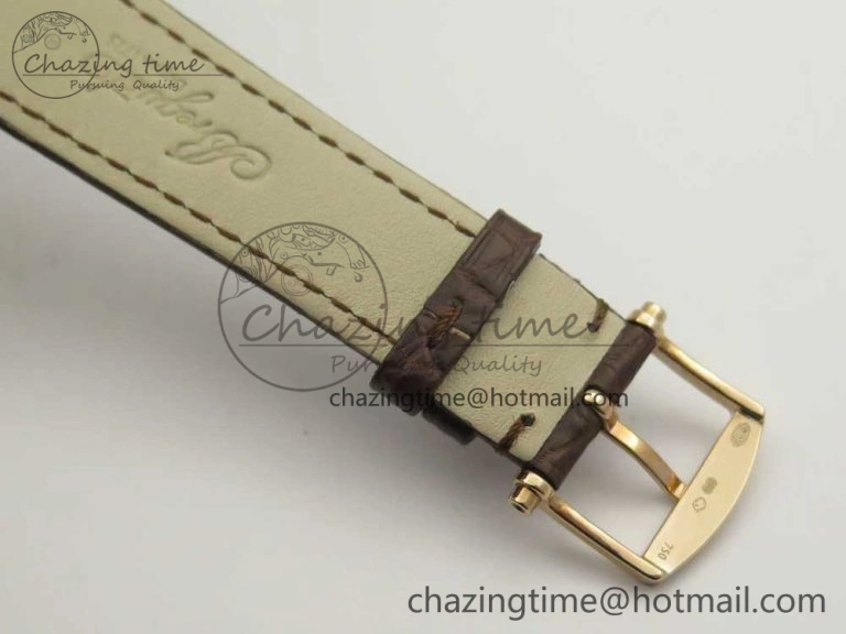 Classique Auto 5177 RG 3944 MK 1:1 Best Edition White Dial Numbers Markers On Brown Leather A777Q V ModernLook 5337