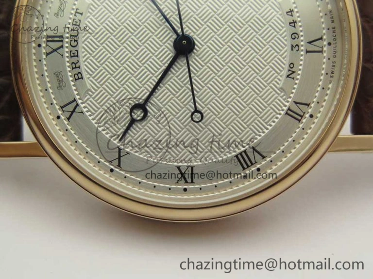 Classique Auto 5177 RG 3944 MK 1:1 Best Edition White Dial Numbers Markers On Brown Leather A777Q V ModernLook 5337