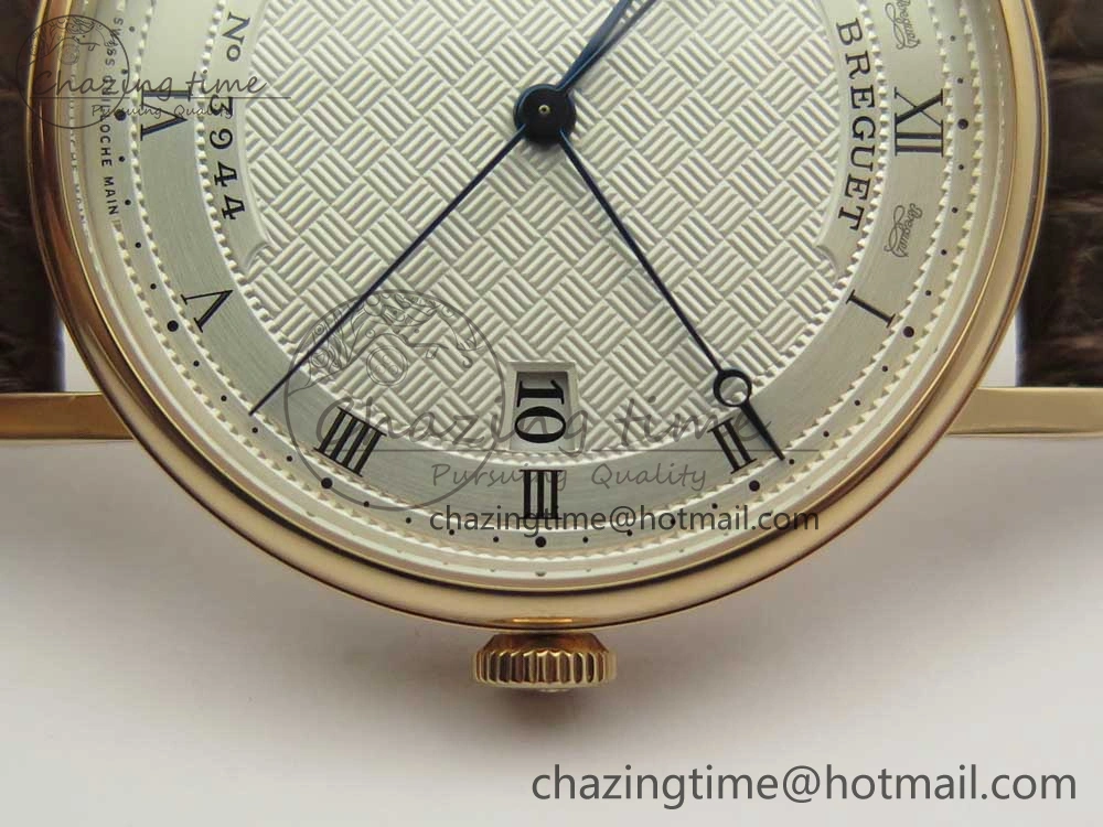 Classique Auto 5177 RG 3944 MK 1:1 Best Edition White Dial Numbers Markers On Brown Leather A777Q V ModernLook 5337