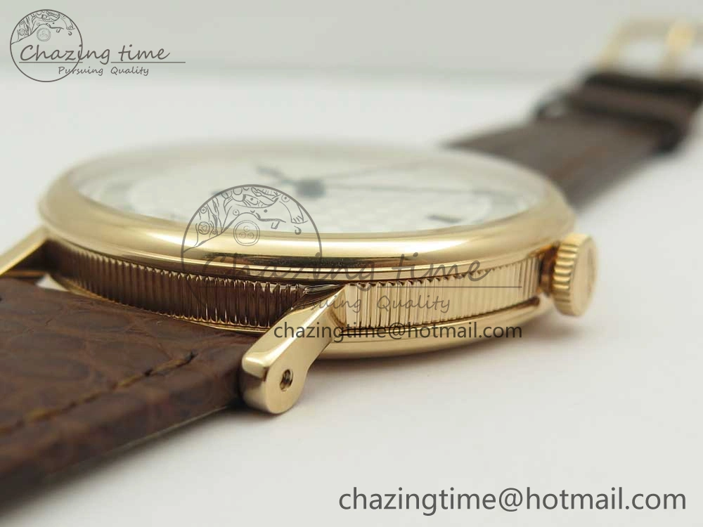 Classique Auto 5177 RG 3944 MK 1:1 Best Edition White Dial Numbers Markers On Brown Leather A777Q V ModernLook 5337
