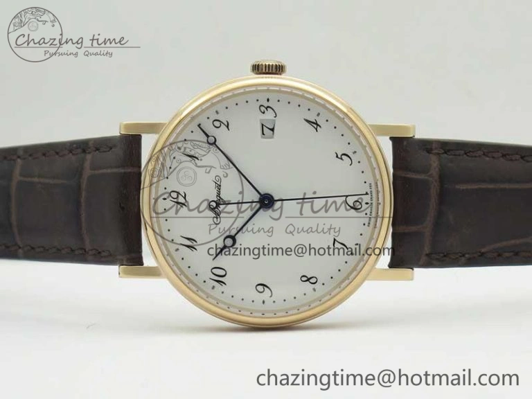 Classique Auto 5177 RG FK 1:1 Best Edition White Dial on Brown Leather Strap MIYOTA BestValue 5354