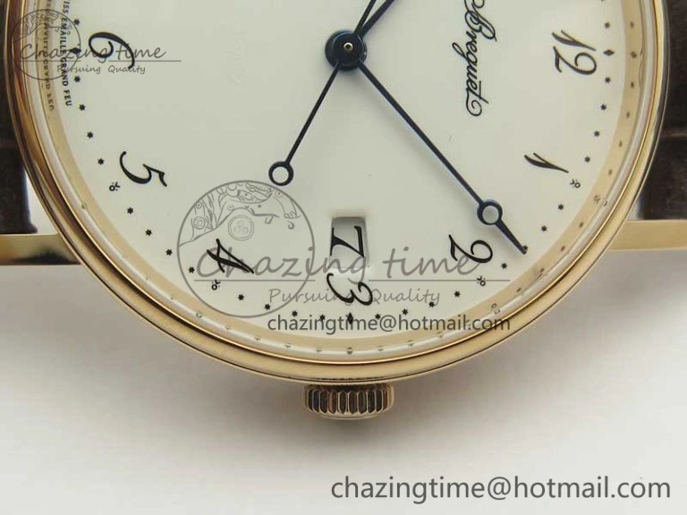Classique Auto 5177 RG FK 1:1 Best Edition White Dial on Brown Leather Strap MIYOTA BestValue 5354