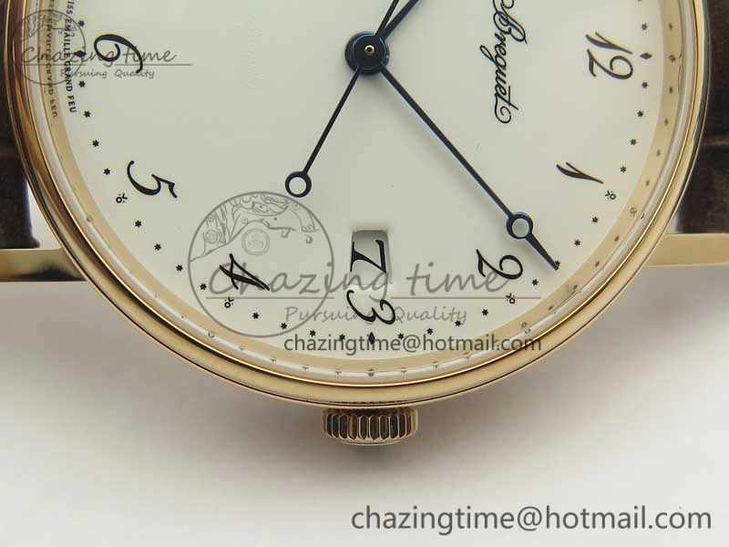 Classique Auto 5177 RG FK 1:1 Best Edition White Dial on Brown Leather Strap MIYOTA BestValue 5354