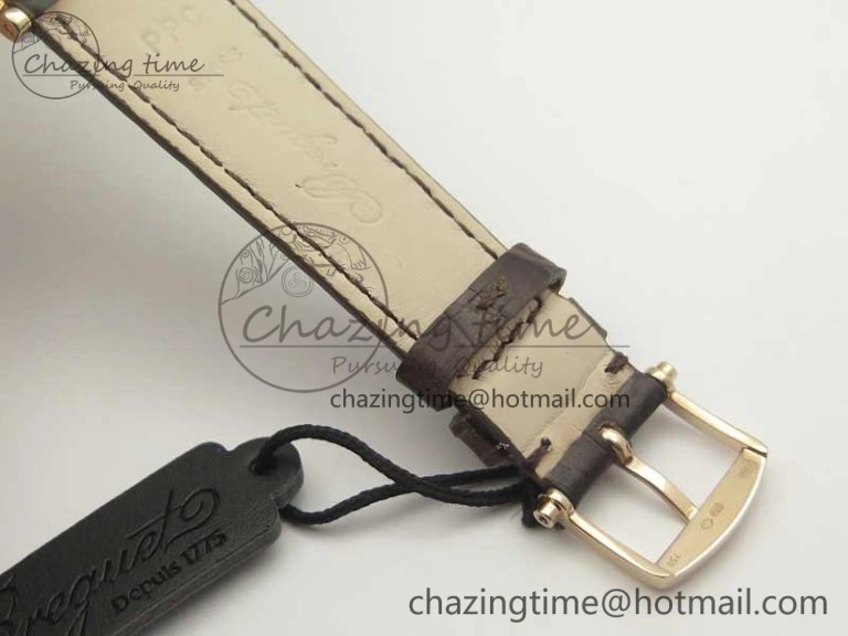 Classique Auto 5177 RG FK 1:1 Best Edition White Dial on Brown Leather Strap MIYOTA BestValue 5354