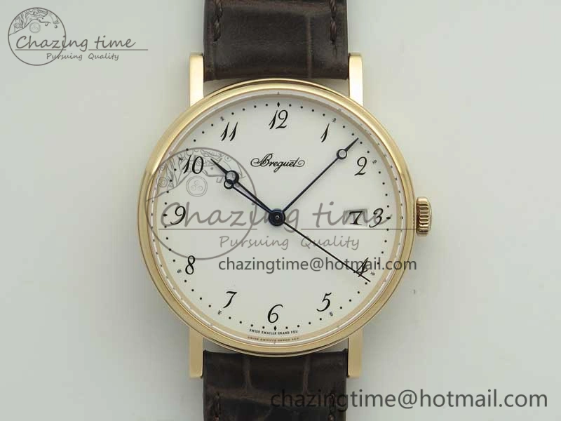 Classique Auto 5177 RG FK 1:1 Best Edition White Dial on Brown Leather Strap MIYOTA BestValue 5354