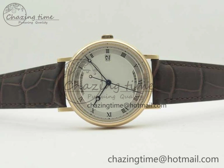Classique Auto 5177 RG FK 1:1 Best Edition White Hobnail Textured Dial on Brown Leather Strap MIYOTA HighPerformance 5355