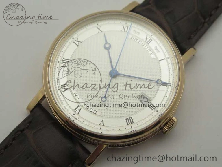 Classique Auto 5177 RG FK 1:1 Best Edition White Hobnail Textured Dial on Brown Leather Strap MIYOTA HighPerformance 5355