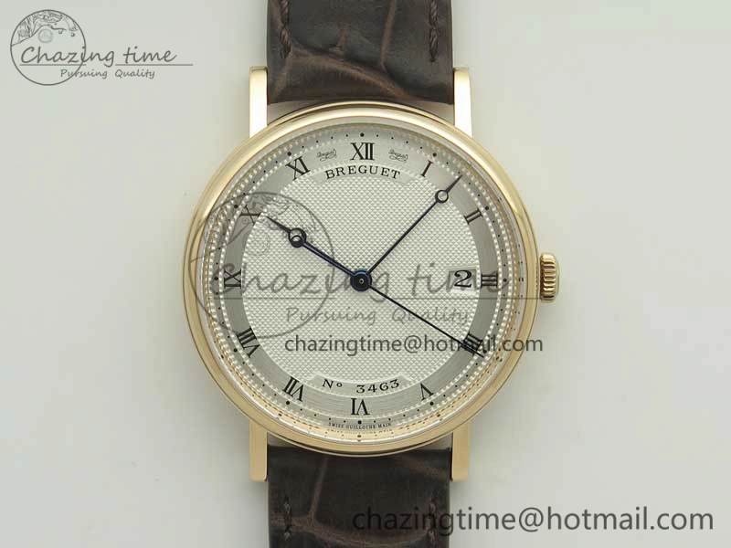 Classique Auto 5177 RG FK 1:1 Best Edition White Hobnail Textured Dial on Brown Leather Strap MIYOTA HighPerformance 5355