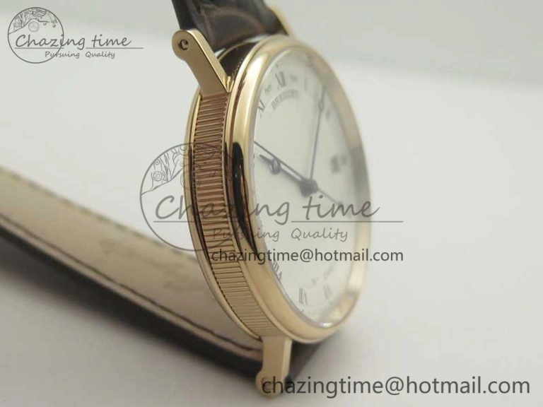 Classique Auto 5177 RG FK 1:1 Best Edition White Hobnail Textured Dial on Brown Leather Strap MIYOTA HighPerformance 5355