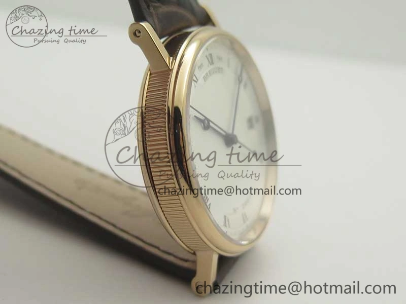 Classique Auto 5177 RG FK 1:1 Best Edition White Hobnail Textured Dial on Brown Leather Strap MIYOTA HighPerformance 5355