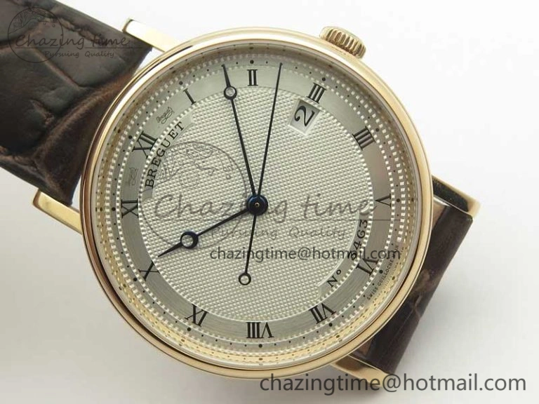 Classique Auto 5177 RG FK 1:1 Best Edition White Hobnail Textured Dial on Brown Leather Strap MIYOTA HighPerformance 5355