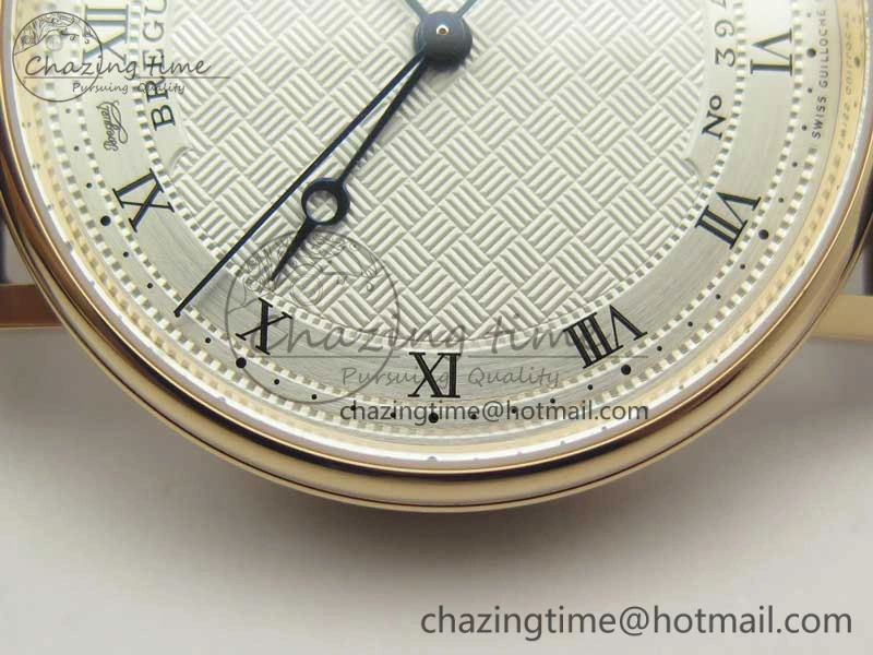 DailyWear Classique Auto 5177 RG FK 1:1 Best Edition White Plaid Textured Dial on Brown Leather Strap MIYOTA 5356