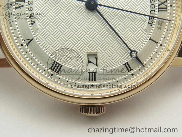 DailyWear Classique Auto 5177 RG FK 1:1 Best Edition White Plaid Textured Dial on Brown Leather Strap MIYOTA 5356