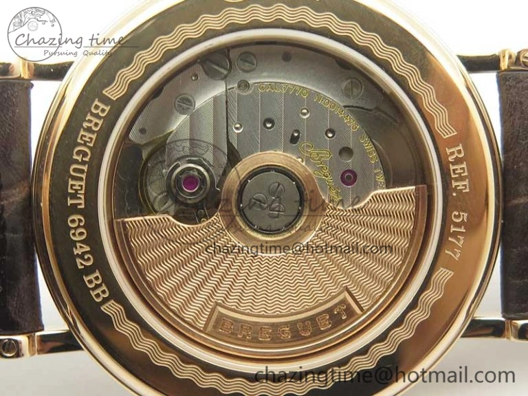 DailyWear Classique Auto 5177 RG FK 1:1 Best Edition White Plaid Textured Dial on Brown Leather Strap MIYOTA 5356