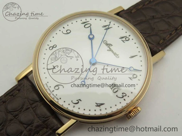 Classique Auto 5177 RG MK 1:1 Best Edition White Dial On Brown Leather Strap A777Q V Youthful 5332