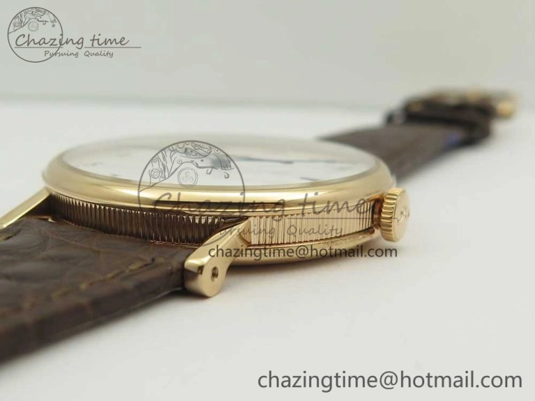 Classique Auto 5177 RG MK 1:1 Best Edition White Dial On Brown Leather Strap A777Q V Youthful 5332