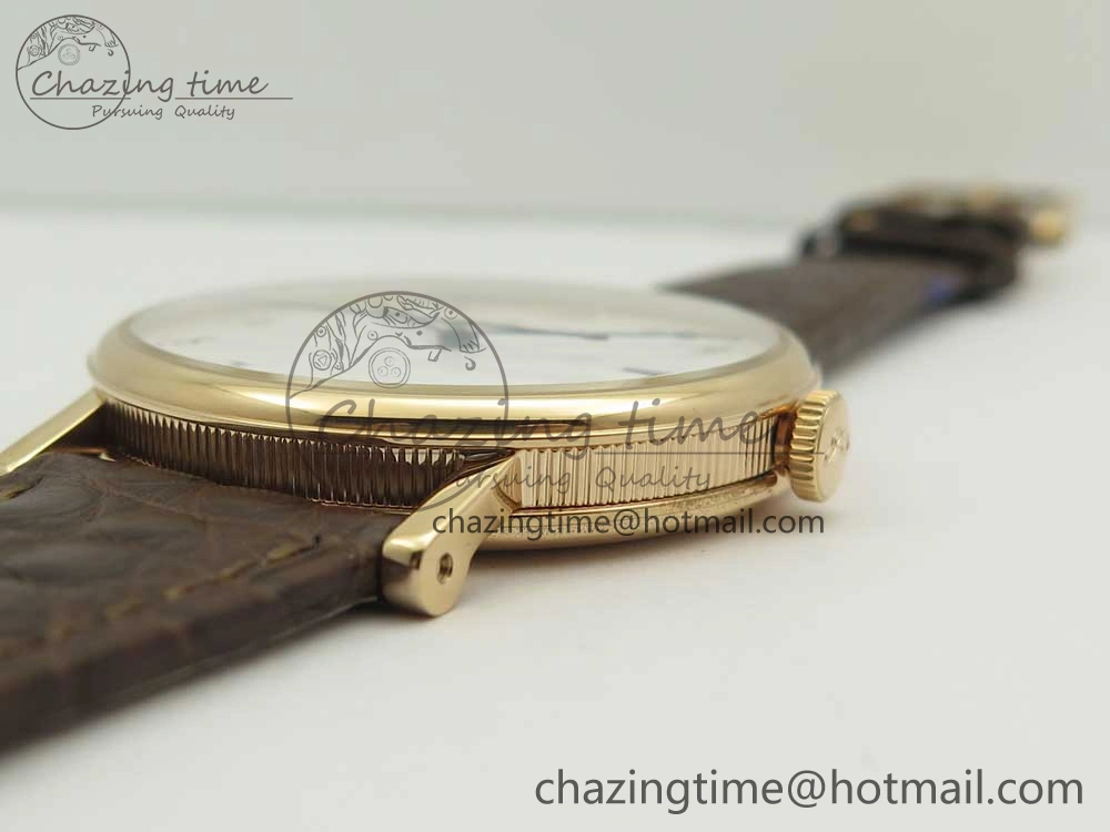 Classique Auto 5177 RG MK 1:1 Best Edition White Dial On Brown Leather Strap A777Q V Youthful 5332
