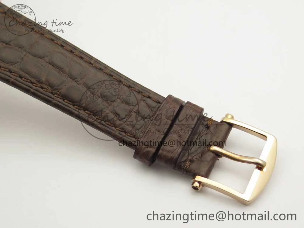 Classique Auto 5177 RG MK 1:1 Best Edition White Dial On Brown Leather Strap A777Q V Youthful 5332