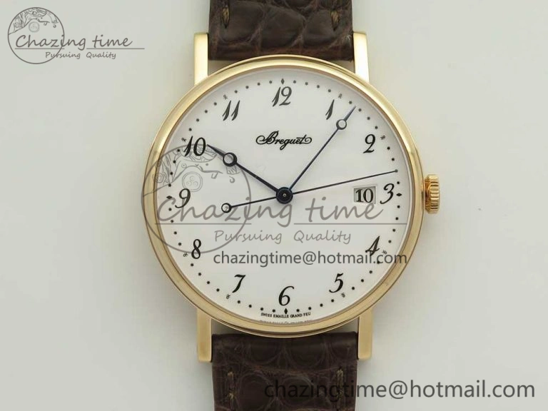 Classique Auto 5177 RG MK 1:1 Best Edition White Dial On Brown Leather Strap A777Q V Youthful 5332