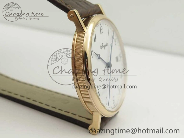 Classique Auto 5177 RG MK 1:1 Best Edition White Dial On Brown Leather Strap A777Q V Youthful 5332