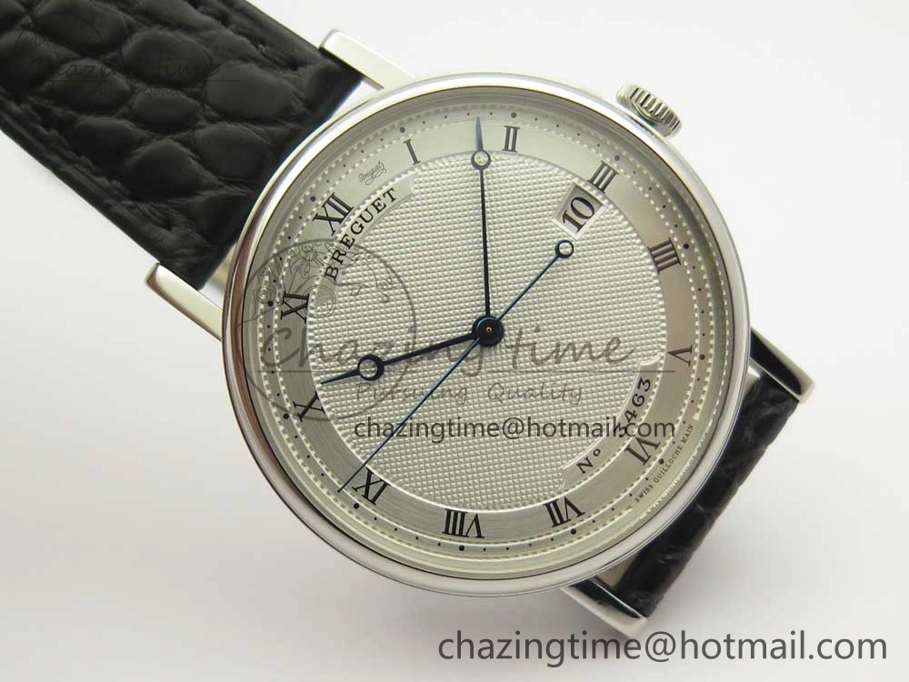 Classique Auto 5177 SS 3463 MK 1:1 Best Edition White Dial Numeral Markers On Black Leather Strap A777Q V Sophisticated 5335
