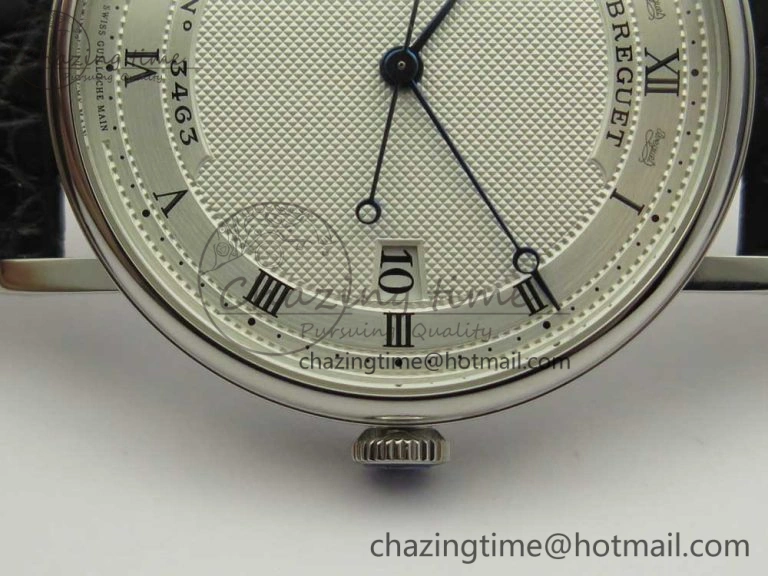 Classique Auto 5177 SS 3463 MK 1:1 Best Edition White Dial Numeral Markers On Black Leather Strap A777Q V Sophisticated 5335