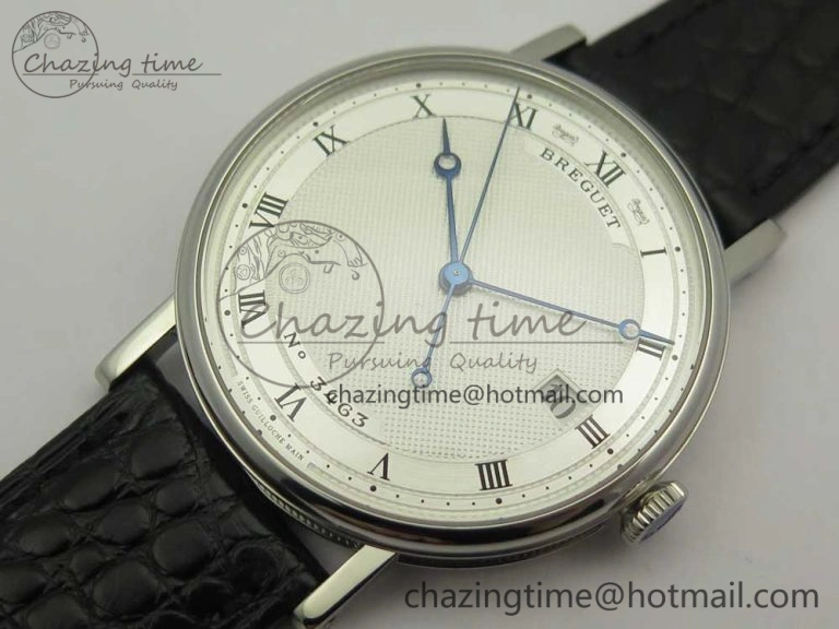 Classique Auto 5177 SS 3463 MK 1:1 Best Edition White Dial Numeral Markers On Black Leather Strap A777Q V Sophisticated 5335