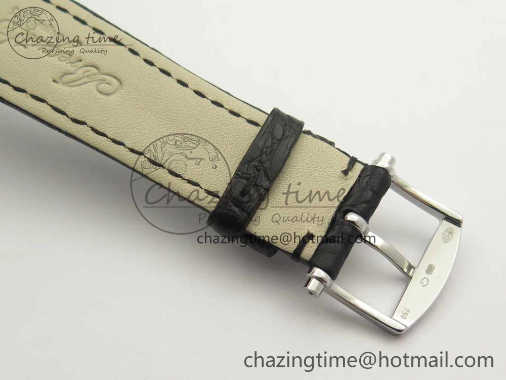 Classique Auto 5177 SS 3944 MK 1:1 Best Edition White Dial Numeral Markers On Black Leather A777Q V Fashionable 5336