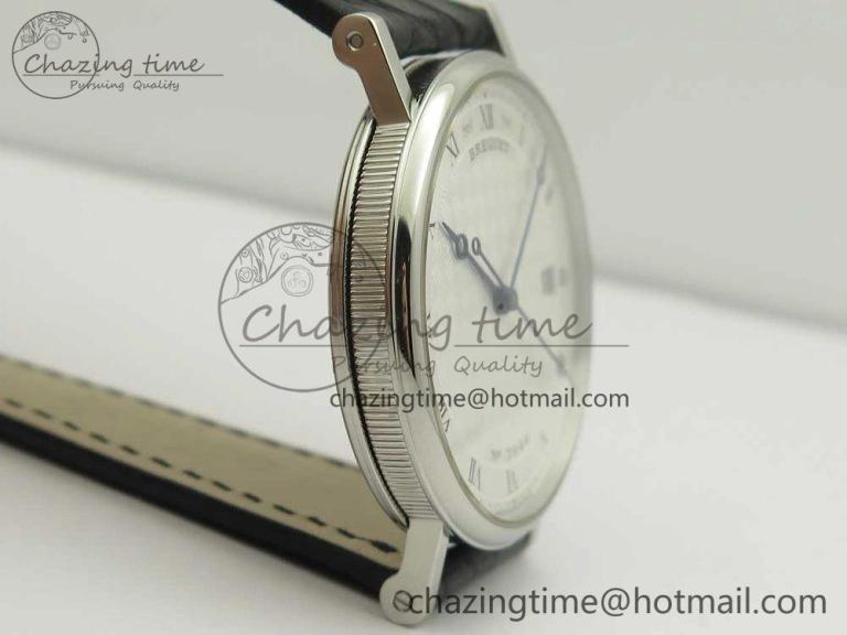 Classique Auto 5177 SS 3944 MK 1:1 Best Edition White Dial Numeral Markers On Black Leather A777Q V Fashionable 5336
