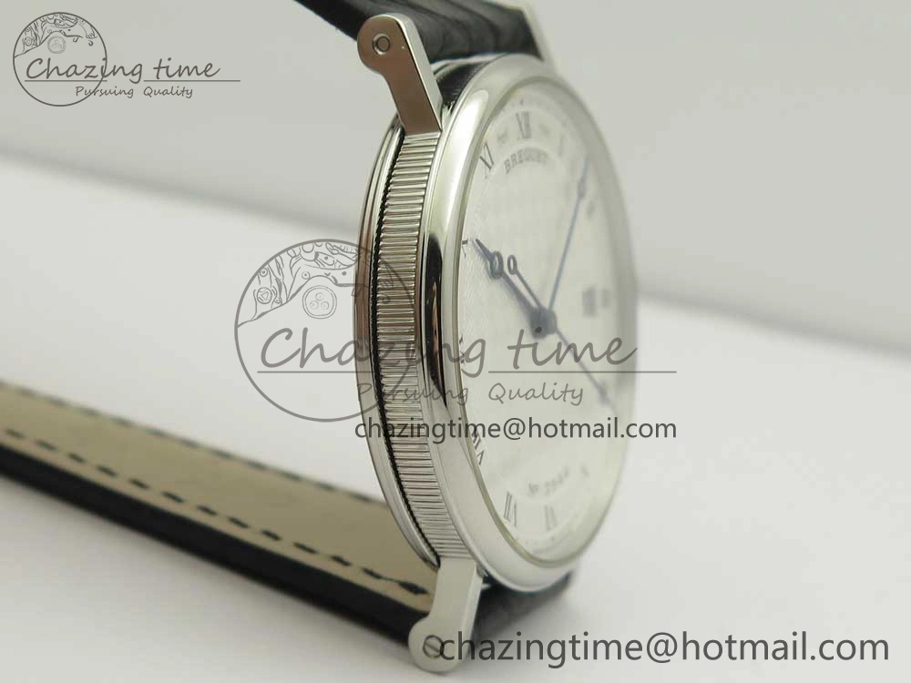 Classique Auto 5177 SS 3944 MK 1:1 Best Edition White Dial Numeral Markers On Black Leather A777Q V Fashionable 5336