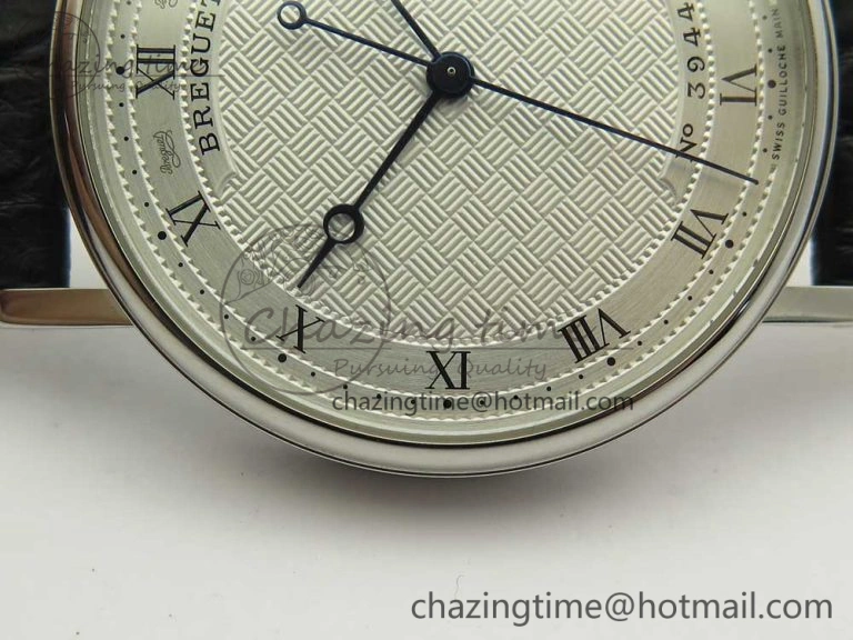 Classique Auto 5177 SS 3944 MK 1:1 Best Edition White Dial Numeral Markers On Black Leather A777Q V Fashionable 5336