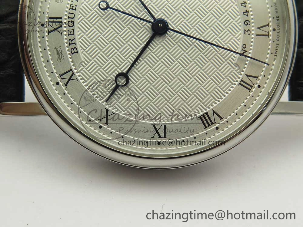 Classique Auto 5177 SS 3944 MK 1:1 Best Edition White Dial Numeral Markers On Black Leather A777Q V Fashionable 5336