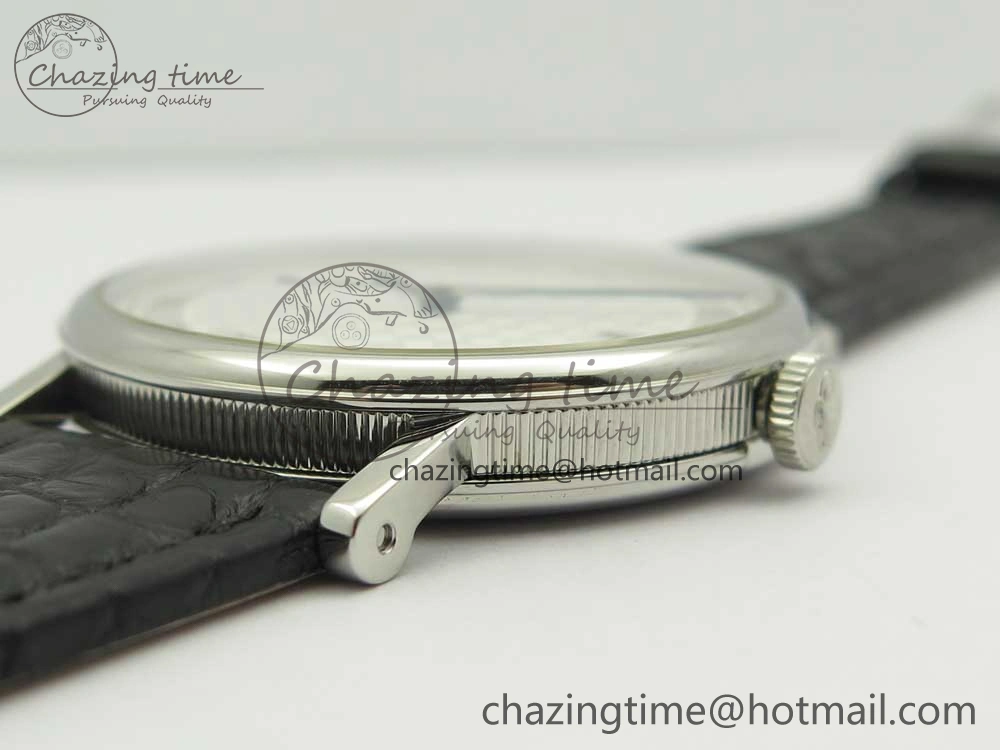 Classique Auto 5177 SS 3944 MK 1:1 Best Edition White Dial Numeral Markers On Black Leather A777Q V Fashionable 5336