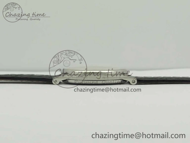 Classique Auto 5177 SS 3944 MK 1:1 Best Edition White Dial Numeral Markers On Black Leather A777Q V Fashionable 5336