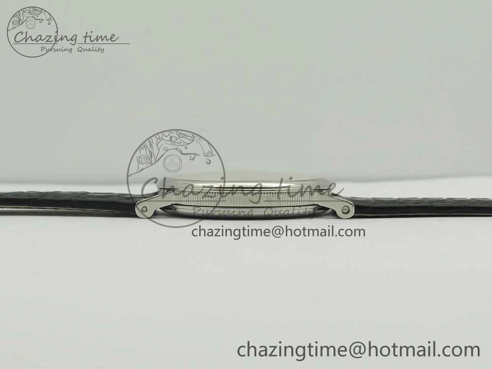 Classique Auto 5177 SS 3944 MK 1:1 Best Edition White Dial Numeral Markers On Black Leather A777Q V Fashionable 5336