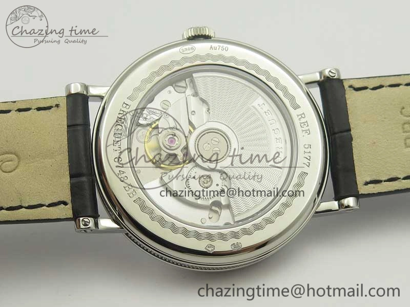 Classique Auto 5177 SS FK 1:1 Best Edition White Dial Diamonds Bezel on Black Leather Strap MIYOTA Tailored 5349