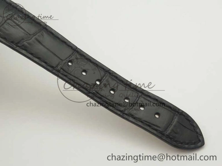 Classique Auto 5177 SS FK 1:1 Best Edition White Dial Diamonds Bezel on Black Leather Strap MIYOTA Tailored 5349