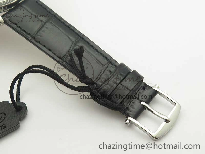 Classique Auto 5177 SS FK 1:1 Best Edition White Dial Diamonds Bezel on Black Leather Strap MIYOTA Tailored 5349