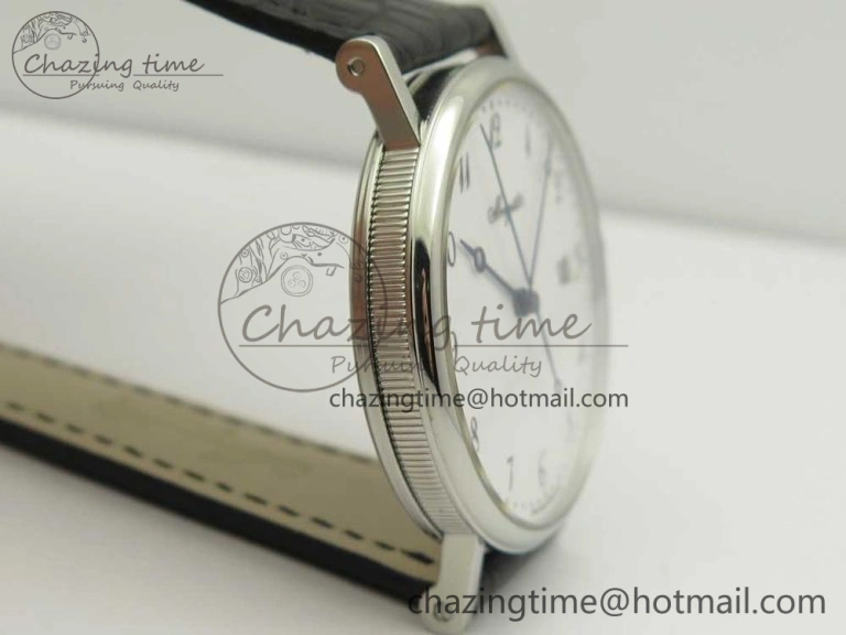 Colorful Classique Auto 5177 SS MK 1:1 Best Edition White Dial On Black Leather Strap A777Q V 5331