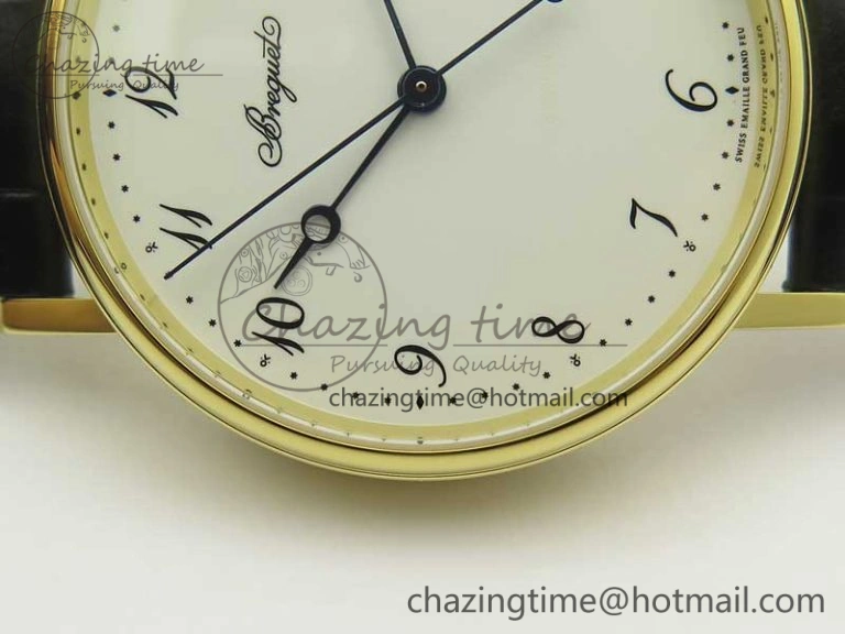 Affordable Classique Auto 5177 YG FK 1:1 Best Edition White Dial on Black Leather Strap MIYOTA 5352