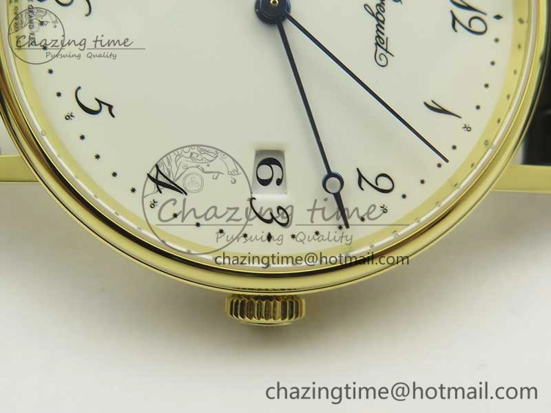 Affordable Classique Auto 5177 YG FK 1:1 Best Edition White Dial on Black Leather Strap MIYOTA 5352