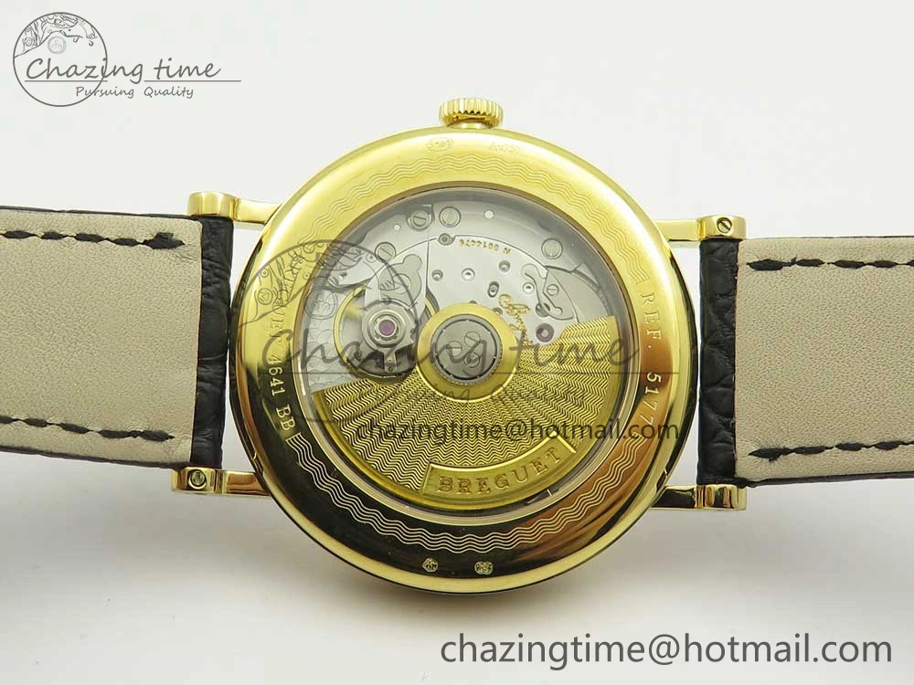Classique Auto 5177 YG MK 1:1 Best Edition White Dial On Black Leather Strap A777Q V Supportive 5329