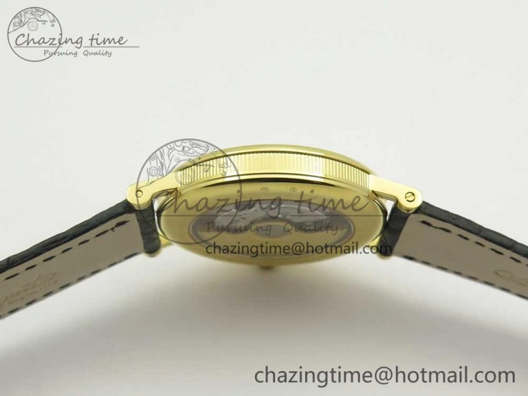 Classique Auto 5177 YG MK 1:1 Best Edition White Dial On Black Leather Strap A777Q V Supportive 5329