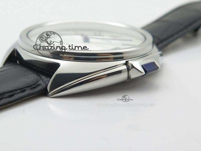Cozy Cle de Cartier SS V6F Best Edition White Textured Dial On Black Leather Strap MIYOTA 6369