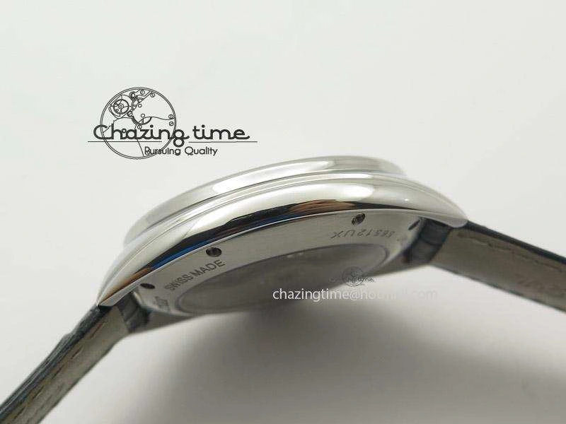 Cozy Cle de Cartier SS V6F Best Edition White Textured Dial On Black Leather Strap MIYOTA 6369